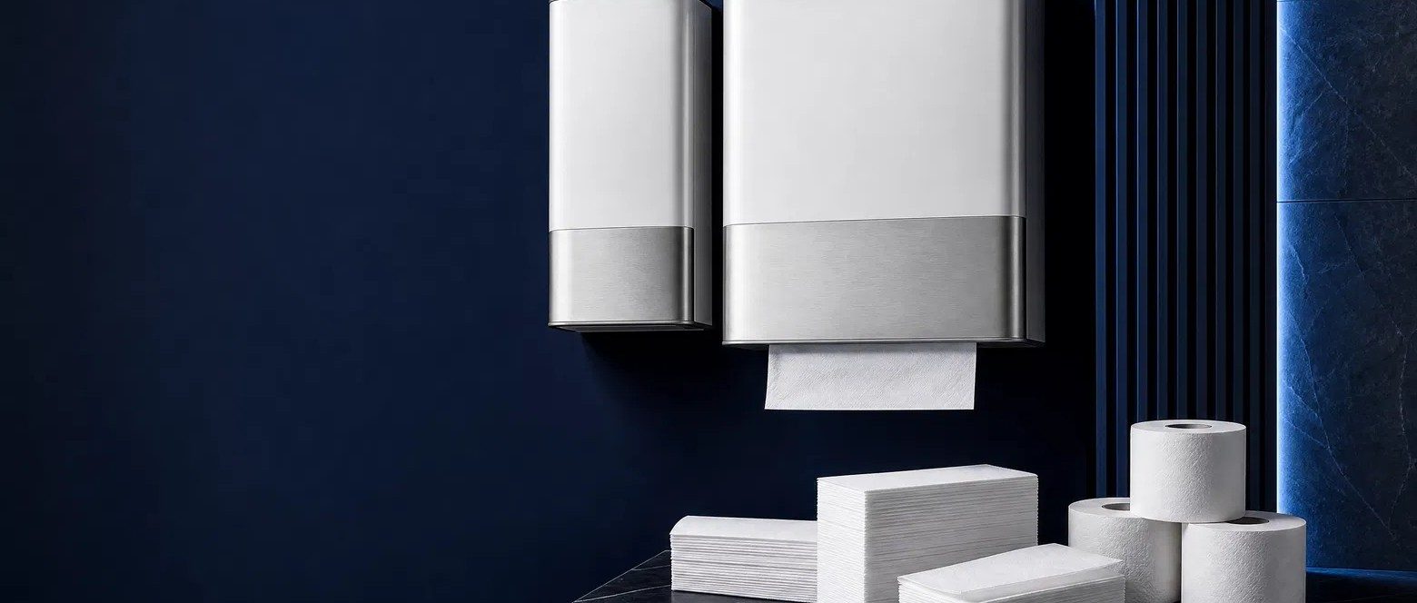 Papel higiênico e papel toalha da linha Alto Fluxo